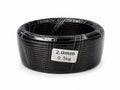 Wrapped dark wire coil with a label reading 2.0 mm and 0.5 kg