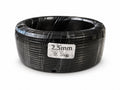 Wrapped dark wire coil with a label reading 2.5 mm and 0.5 kg