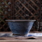 10" Yixing Zisha Clay Bonsai Pot – Floral Cloud Feet – source gallery photo 4; verify variant before publishing
