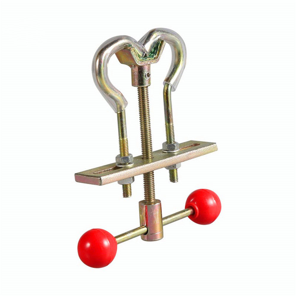 Angled view of the adjustable branch-bending tool