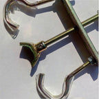 Close-up of the branch bender's hooks, screw and central pressure pad