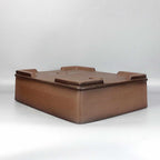 Straight-sided rectangular Zisha pot underside