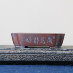 4.5" Rectangular Yixing Zisha Pot – Birds & Flowers – source gallery photo 2; verify variant before publishing