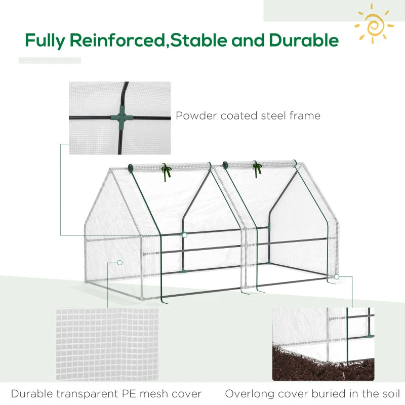 Reinforced PE cover and steel frame construction
