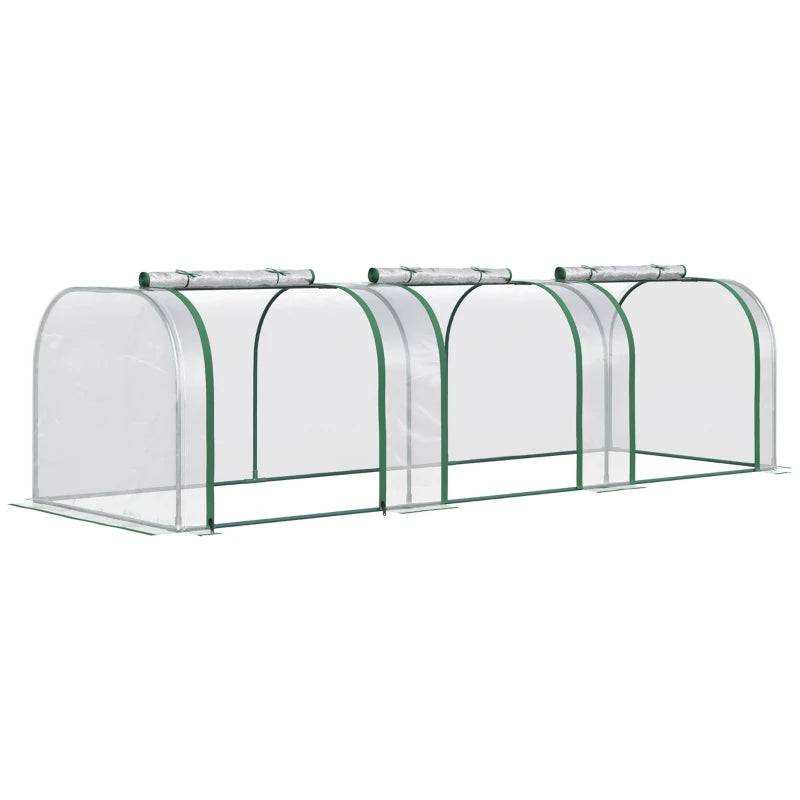 Low clear PVC tunnel greenhouse profile