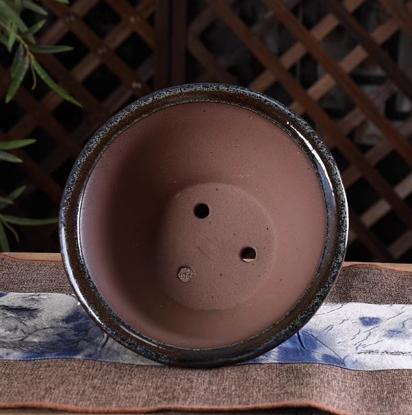 10" Yixing Zisha Clay Bonsai Pot – Floral Cloud Feet – source gallery photo 3; verify variant before publishing