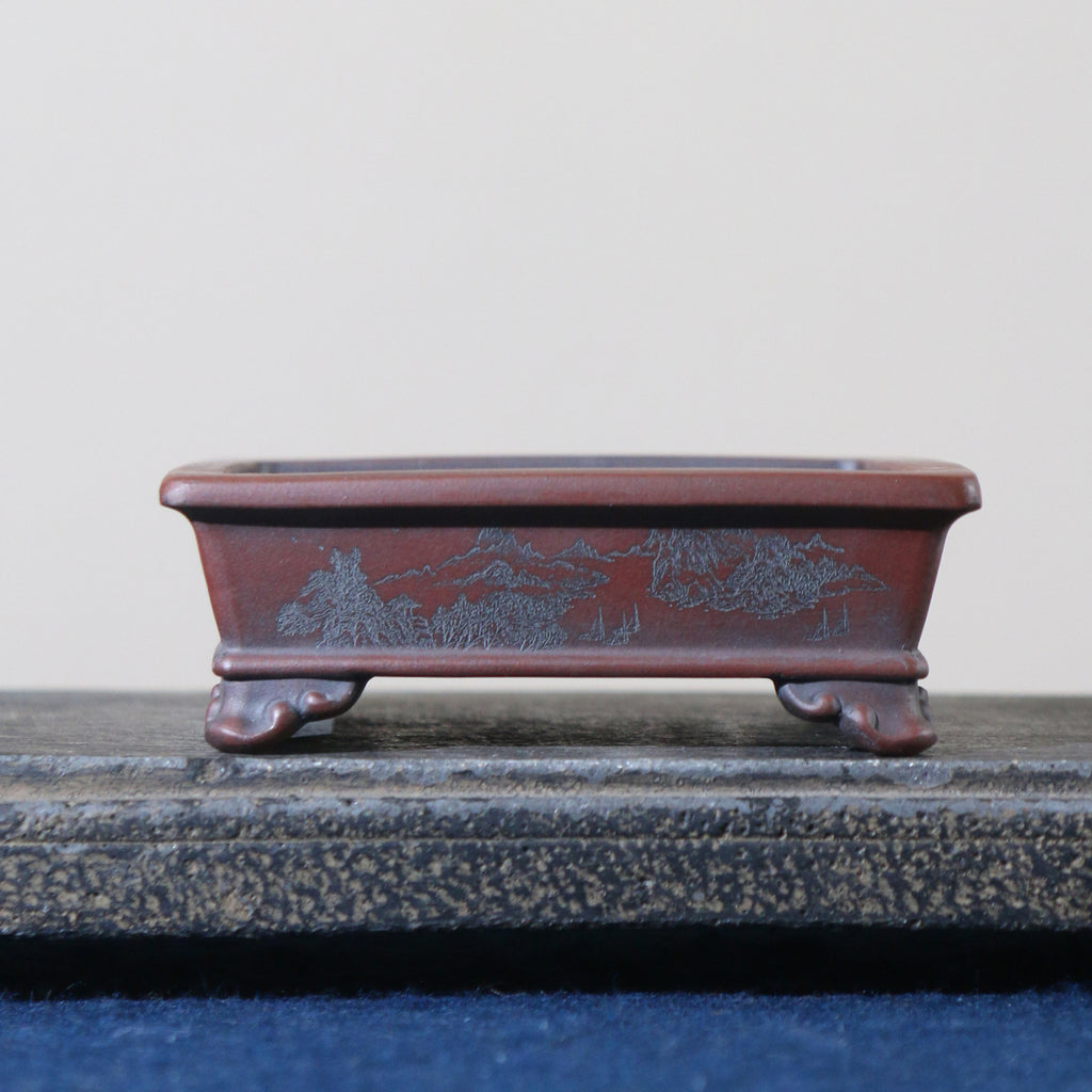 5.1" Rectangular Yixing Zisha Clay Pot – Birds & Flowers – source gallery photo 6; verify variant before publishing