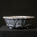 18.5" Lotus Yixing Zisha Clay Bonsai Pot - Wood-Fired — front profile
