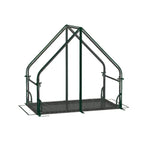 Mini greenhouse frame and detachable bottom mat