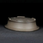 Oval bonsai pot underside and low feet