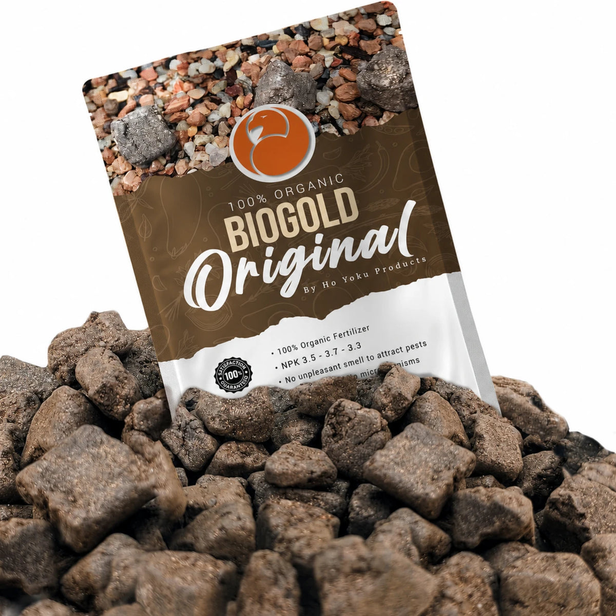Ho Yoku Biogold Original organic bonsai fertilizer bag with triangular pellets