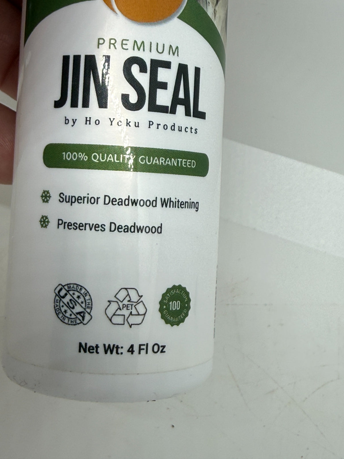 Ho Yoku Premium Jin Seal front label showing 4 fl oz and USA origin